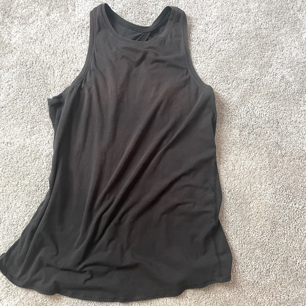 lululemon all tied up tank black size 4
